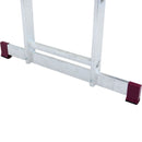 Алуминиево мобилно скеле-стълба KRAUSE 2x6, стабилизатор в основата, немски продукт за безопасна работа на височина.