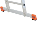 Алуминиево покритие на сгъваема стълба KRAUSE MULTIMATIC с противоплъзгащи уплътнения за стабилност.