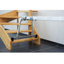 Удължител за телескопична платформа KRAUSE, показан в интериор с дървени стъпала, немско качество.