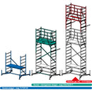 Алуминиево модулно скеле KRAUSE ClimTec до 7 метра, функционално и удобно, със сегменти за 3, 5 и 7 метра работна височина.