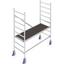 Алуминиево мобилно скеле KRAUSE STABILO с работна височина до 3 метра, проектирано за професионална употреба в индустрията.