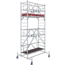 Алуминиево мобилно скеле KRAUSE STABILO с работна височина до 5.40м, безопасно за професионална употреба в индустрията.