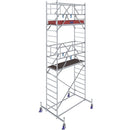 Алуминиево мобилно скеле KRAUSE STABILO с работна височина до 6.40м, подходящо за професионална употреба в индустрията.