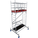 Алуминиево мобилно скеле KRAUSE ProTec XS за вътрешна и външна употреба, работна височина до 4.80м, 10 години гаранция.