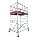 Алуминиево мобилно скеле KRAUSE ProTec XXL с широка платформа и гаранция 5 години, работна височина до 4.30 метра.