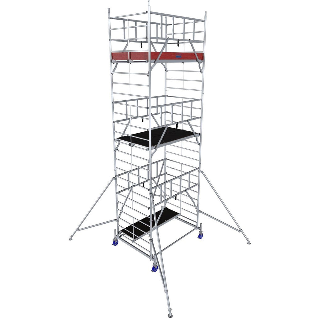 Алуминиево мобилно скеле KRAUSE ProTec XXL с широка платформа и 5 години гаранция, работна височина до 7.30м.