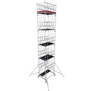 Алуминиево мобилно скеле KRAUSE ProTec XXL с широка платформа и 5 години гаранция, височина до 12.30 м.