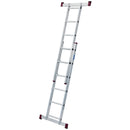 Мобилно алуминиево скеле-стълба KRAUSE 2x6 с два стабилизатора и работна платформа за работа на височина.