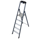 Алуминиева елоксирана стълба KRAUSE SеPRO S, 4+1 стъпала от серията MONTO с ергономична поставка и неплъзгаща платформа.