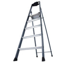 Алуминиева елоксирана стълба KRAUSE SePro S 4+1 с ергономична поставка и устойчива платформа срещу подхлъзване.