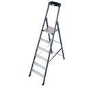 Алуминиева елоксирана стълба KRAUSE SePRO S 5+1 с ергономична поставка и неплъзгаща платформа