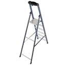 Алуминиева елоксирана стълба KRAUSE SePro S 5+1 от серия MONTO с ергономична поставка и устойчива платформа.