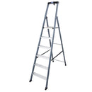 Алуминиева елоксирана стълба KRAUSE SePRO S 5+1, комфортна и устойчива, подходяща за безопасна работа.