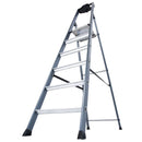 Алуминиева стълба KRAUSE SePro S 5+1, серия MONTO, ергономична поставка, протекция от плъзгане, лесна за почистване.