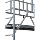 Детайл на система GuardMatic за скеле ProTec с полуавтоматична диагонална връзка за сигурно закрепване.