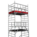 Алуминиево мобилно скеле KRAUSE ProTec XXL с широка платформа и работна височина до 7.30 м, 5 години гаранция.