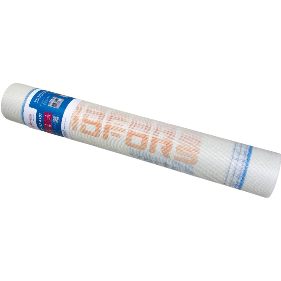 Ролка стъкло-фибърна мрежа ADFORS Vertex R131 160 гр/м2, 55 кв.м., бяла, UV устойчива.