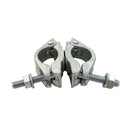 Жабка въртяща кована за тръбно скеле, изработена от стомана и с цинково покритие.