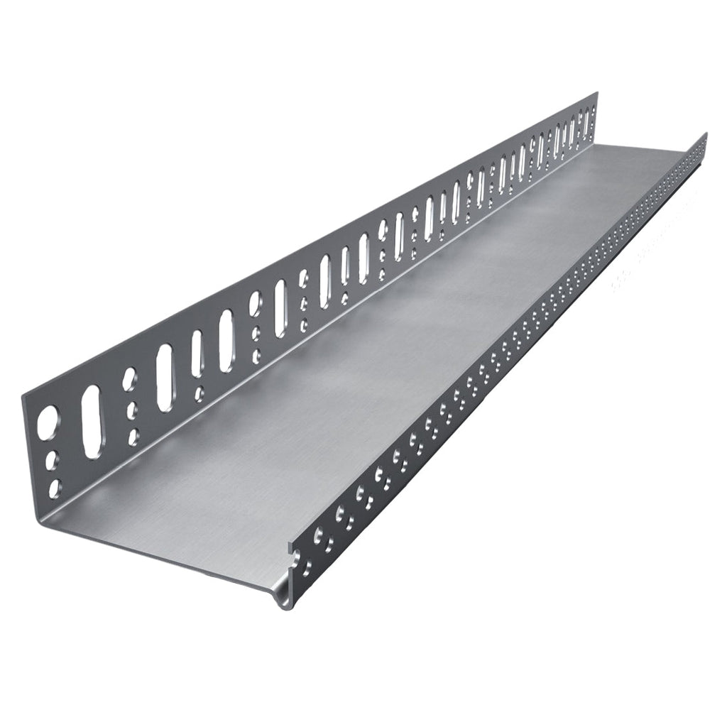 Начален алуминиев профил за топлоизолация, размер 20х200 см, изработен от алуминий, идеален за хоризонтално разположение.