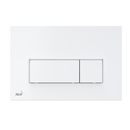 Бутон за вградено тоалетно казанче THIN M570 в бял цвят, механично изплакване с двойно действие.
