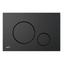 Бутон за вградено тоалетно казанче THIN M678 в черен мат с два кръгли бутона