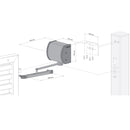 Схема на автомат за затваряне PANTHER с размери и инсталационни детайли.