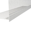 Откапващ ъгъл без видим ръб електрозаварен с мрежа от стъклени влакна, дължина 2.50м, цвят бял.