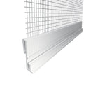 Откапващ ъгъл за връзка с метални профили 2,5м с бяла стъклена мрежа и UV устойчив PVC материал.