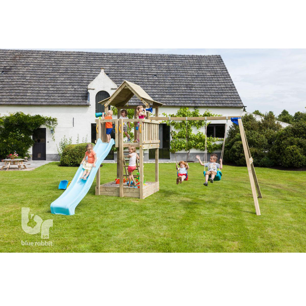 Купи Детско дървено съоръжение за игра модел PAGODA, Blue Rabbit 2.0 KBT за 2299.99 лв. само от Nika.bg