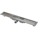 Линеен сифон неръждаем с основа за плътна решетка, подходящ за душове и близо до стената.