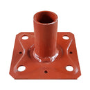 Обикновена стъпка с диаметър ф38мм, изработена от стомана, покритие боя, за изграждане на скеле.