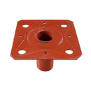 Пета-стъпка-обикновена, стоманен елемент с диаметър ф38мм и височина 80 мм, червено покритие.