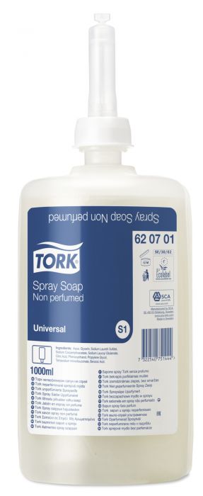 Купи Tork Спрей-сапун за ръце непарфюмиран Spray Soap– system S1, 6 х 1 литър за 122.37 лв. само от Nika.bg