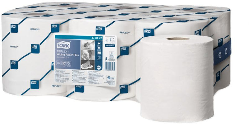 Купи Tork Домакинска хартиена ролка Reflex Wiping Paper Plus – system M4 за 117.62 лв. само от Nika.bg