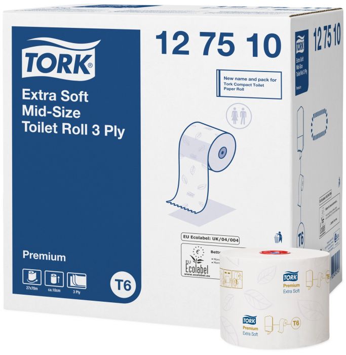 Купи Tork Тоалетна хартия Premium Extra Soft Compact – system T6 за 142.51 лв. само от Nika.bg