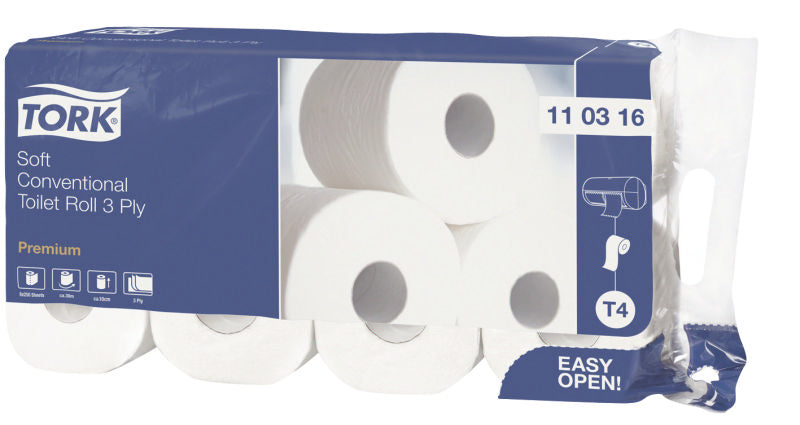 Купи Tork Тоалетна хартия на ролка Premium Toilet Roll, 3 ply – system T4 за 136.7 лв. само от Nika.bg