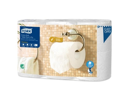 Купи Tork Тоалетна хартия на ролка Extra Soft Conventional Toilet roll Aqua Tube – system T4 за 69.42 лв. само от Nika.bg