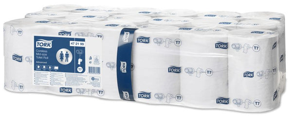 Купи Tork Тоалетна хартия Advanced Coreless Mid-Size Toilet Roll, System T7, 2 пл. за 186.66 лв. само от Nika.bg