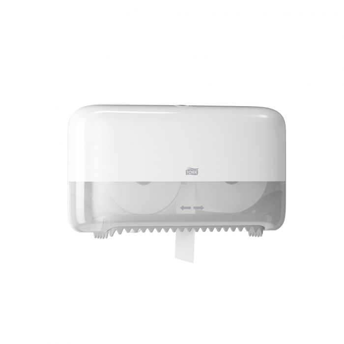 Купи Tork Двоен дозатор за тоалетна хартия на ролки Twin Coreless Mid-size, system T7 за 88.99 лв. само от Nika.bg