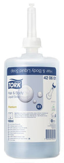 Купи Tork Шампоан за коса и тяло Premium Soap Liquid Hair & Body – system S1, 6 х 1 литър за 96.24 лв. само от Nika.bg