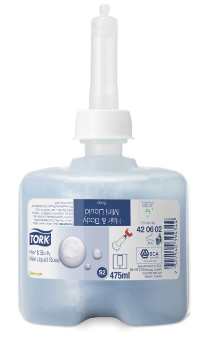 Купи Tork Шампоан за коса и тяло Premium Soap Liquid Mini Hair & Body – system S2, 8 х 500 мл. за 94.49 лв. само от Nika.bg