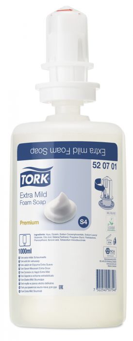 Купи Tork Сапун на пяна екстра мек Premium Extra Mild – system S4, 6 х 1 литър за 176.16 лв. само от Nika.bg