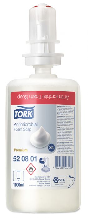 Купи Tork Сапун на пяна антимикробен Premium Antimicrobial – system S4, 6 х 1 литър за 250.33 лв. само от Nika.bg