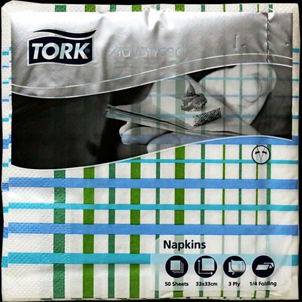 Купи Салфетки за маса Tork Terrakotta, IceBlue 33 х 33 см за 9.9 лв. само от Nika.bg