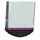 Close-up of the non-slip rubber base of a KRAUSE aluminum ladder for enhanced stability and safety.