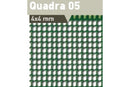 PVC мрежа Quadra 05 с размер 4x4 mm, идеална за уплътняване на балкони и тераси.