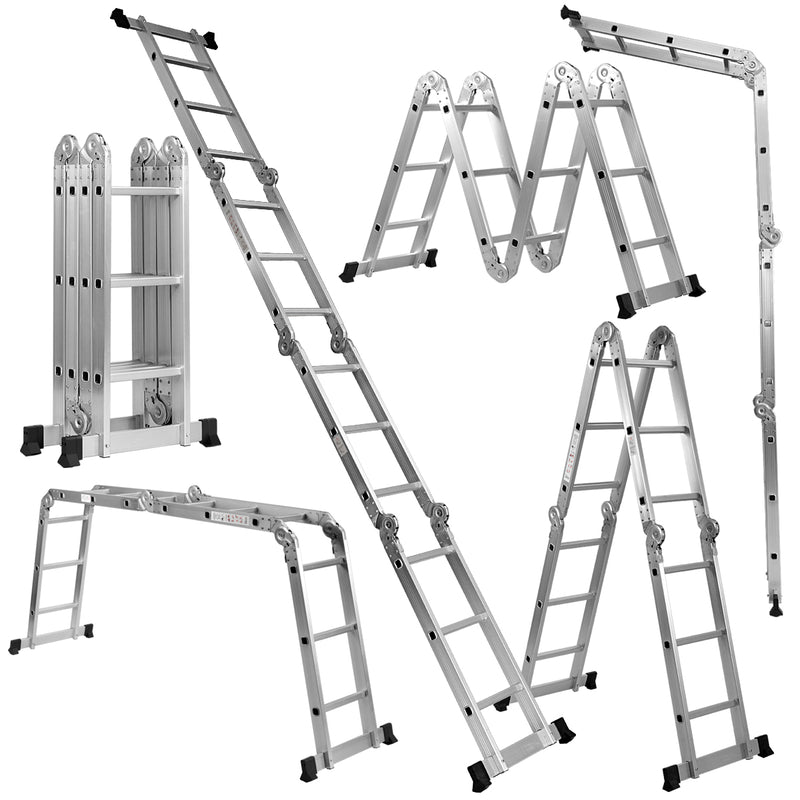 Сгъваема алуминиева стълба 4x3