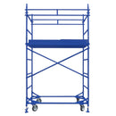 Метално подвижно безболтово скеле, 900-2000мм, височина 8м, с въртящи се колела за лесно преместване.