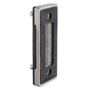 Насрещник за брава за плъзгаща се врата от неръждаема стомана с гумен ограничител и Quick-Fix система.