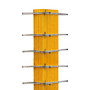 Метална стяга за колони, поцинкована, монтирана на дървени кофражни платна, за стени 45 см.